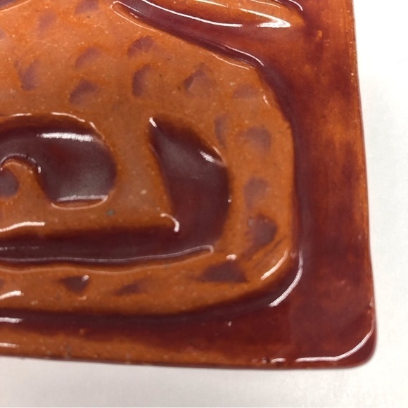 Handmade Ceramic Tile: Red Celtic Dragon - Picture 2 of 2